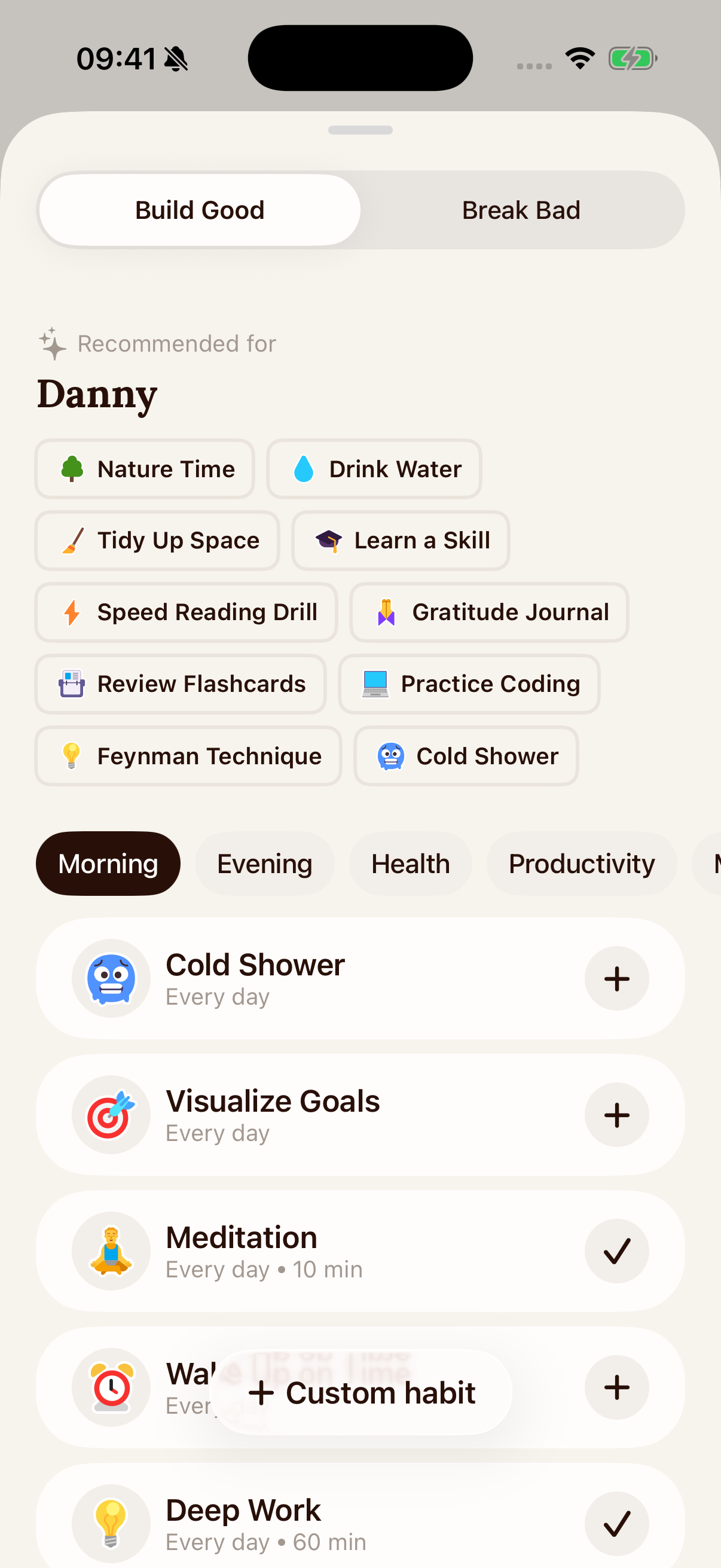 Lumind program screen